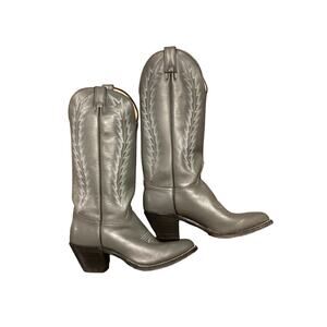 Abilene Boot Co. Light Gray Western Ankle Boots